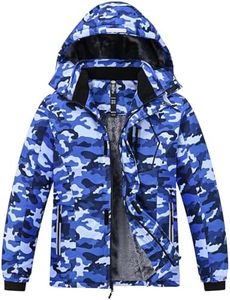 MoFiz Kid's Ski Jacket Waterproof Winter Coat Boy's Hooded 8-9 Years