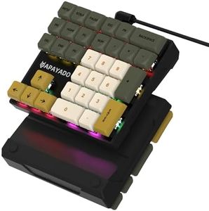 Sikai Numpad mécanique - Interrupteur rouge (commutateur rouge) - Câble USB A - Clavier RVB 33 touches - Clavier numérique - Clavier numérique pour ordinateur portable, bureau, ordinateur portable,