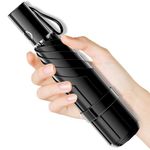 Moorrlii Automatic Mini Travel Windproof Folding Umbrella - UV Protection, Instant Open/Close for Rain/Sun, Small Compact Lightweight Design Fits in Tote Bag/Travel Case/Backpack for Commute, Women