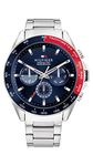 Tommy Hilfiger Men's Stainless Steel Quartz Watches, Blue, Stainless Steel