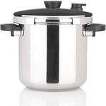 Zavor EZLock 12.7 Quart Dual-Setting Pressure Cooker & Canner with Universal Locking Mechanism and Accessories - Polished Stainless Steel (ZCWEZ22)