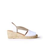 Toni Pons Women's leather espadrille - TEIDE-P - White, 4 UK - 37 EU