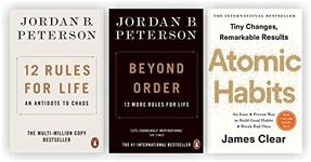 3 Books Collection Set [12 Rules for Life: An Antidote to Chaos; Beyond Order: 12 Mire Rules for Life & Atomic Habits: An Easy & Proven Way to Build Good Habits & Break Bad Ones]