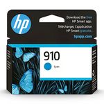 Original HP 910 Cyan Ink Cartridge | Works with HP OfficeJet 8010, 8020 Series, HP OfficeJet Pro 8020, 8030 Series | Eligible for Instant Ink | 3YL58AN