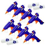 Hot Glue Gun Kit Mini: Mini Hot Glue Guns Kit with 40 Sticks Melt Glue Gun Craft for Kids School DIY Arts Home Quick Repairs (8 Pack)…