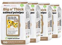 Petkin Large Oatmeal Pet Wipes for