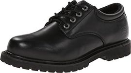 Skechers for Work Men's Cottonwood Elks Slip Resistant Shoe, Black, 8.5 Wide