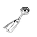 Ice Cream Scoop Stainless Steel Scooper with Trigger 3 Different Sizes Scoop Large/Medium/Small for Ice Cream Mash Potato Cupcake Mix Cookie Dough Food Baller Spoon Non Stick Metal Kitchen Utensil