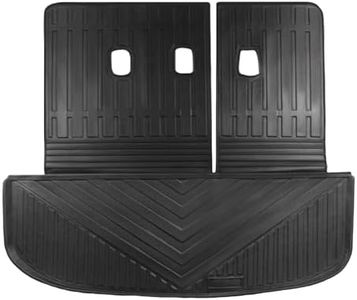 BOPARAUTO Cargo Mat for Hyundai Palisade Accessories 2020-2022 2023 2024 Rear Cargo Trunk Mat TPE All Weather Waterproof Cargo Liner(Trunk Mats with Backrest Mat)