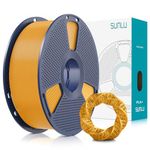 SUNLU PLA Plus 3D Printer Filament, 1.75mm PLA+ 3D Filament for FDM 3D Printer & 3D Pens, Neatly Wound Filament, Strong and Toughness, Dimensional Accuracy +/- 0.02 mm, 1KG Spool(2.2 LBS), Gold