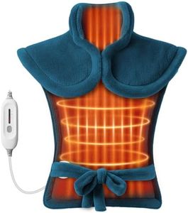 COMFIER Heating Pad for Back Pain Relief, Electric Large Heating pad for Neck and Shoulders,Fast Heated Wrap, Auto Shut Off & 3 Heat Settings,Wearable Wrap Around Heat Pads for Full Body,Washable,Blue