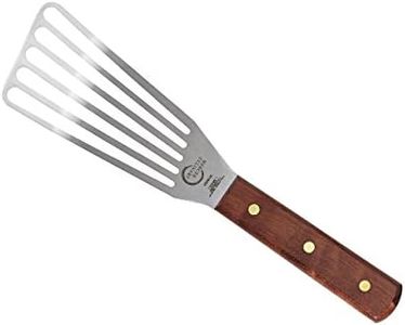 Mercer Culinary M18483 Praxis Rosewood Handle Fish Turner, 6 inch x 3 inch, Brown