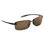 Flying Fisherman Cali Polarized Sunglasses Black Frame Amber Lenses
