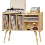 Lerliuo Natural Record Player Stand