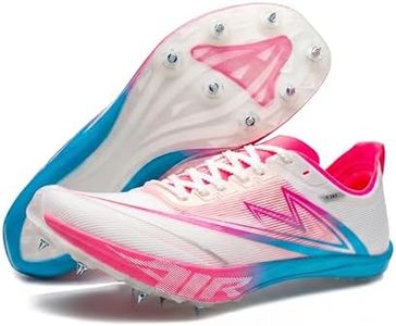 Sonic Cat Track and Field Spikes Shoes Men Women Full Length Carbon Plate Running Shoes with Air Cushion Track Race Jumping Sneakers Professional Running Tarck Spikes Shoes