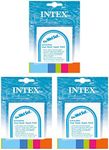 INTEX Wet Set Adhesive Vinyl Plastic Swimming Pool Tube Repair Patch 18 Pack Kit