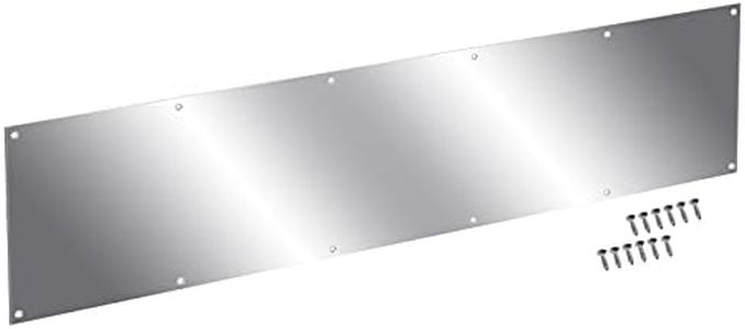 CQMMA Door Kick Plate 8x34 inches Suitable for 36" Doors, 12GA (5/64 inch) Thickness Al Alloy, 8" x 34" Silver