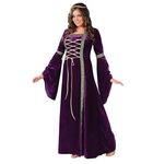 Fun World Costumes Plus-Size FunWorld Deluxe Renaissance Lady, Purple, 16W-24W(Plus Size)