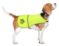 SPOFLY Dog Vest, Blaze Orange Hunting Vest, Safety Reflective Dog Jacket, Chaleco Reflectante para Perros, High Visibility and Safety from Hunters Rain Coat(Yellow M)
