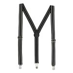 Kavove The Savvy Striped Black Suspender