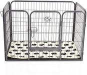 Heavy Duty Puppy Playpen Inc Vet Bed by Cozy Pet Small - Rabbit Run Dog Cage or Crate Whelping Box with Heavy Duty ABS Floor HDDP01 + VB36C. (We do not ship to Channel Islands or The Isles of Scilly)