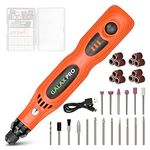 GALAX PRO 3.6V Lithium Ion Mini Cordless Rotary Tool Kit, 3 Adjustable Speed, USB Charging Cable and 31 Accessories for Drilling, Grinding, Cleaning, Polishing and Carving