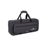 Crossrock Woodwind Case, Lightweight Foam with Removable Shoulder Straps, Storage Compartment & External Pocket, Fits Alto Saxophone, Right-Dark Grey (CRP200ASDG-R)