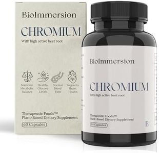 BioImmersion Chromium Bio-Organic with Beet – 60 Vegetarian Capsules, Trivalent Chromium with Niacin & Organic Red Beet Root, Vegan, Gluten-Free