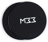 Mode33 Core Sliders Black - Dual Sided Workout Gliding Discs for Core Exercise and Strengthening - Light and Portable Core Workout Equipment - Applicable for Most Floor Surfaces