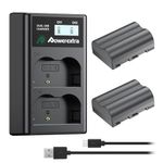 Powerextra 2X EN-EL3E 2200mAh Battery & Dual LCD Charger Compatible with Nikon EN-EL3E, D50, D70, D70s, D80, D90, D100, D200, D300, D300S, D700 Digital SLR Cameras