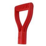 Gardening Shovels,Spade Handle Plastic 32mm Inner Diameter D Grip Handle Shovel Handle Replacement for Snow Shovel Digging Raking (Red)