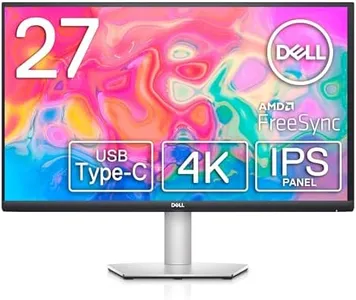 Dell S2722QC 27-inch 4K UHD (3840 x 2160) Monitor, 60Hz, 8MS (Normal Mode), AMD FreeSync, 99% sRGB, Built-in Dual Integrated Speakers, 1.07 Billion Colors, 2x HDMI, 2x USB 3.2, USB C, Platinum Silver