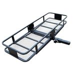 Rockland 60" x 20" Foldable Cargo Carrier Hitch Mount 500Lbs. Capacity, Heavy Duty Cargo Carrier Luggage Basket for SUVs, Vans, Cars with 2 Inch Receiver