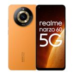 realme narzo 60 5G (Mars Orange,8GB+128GB) 90Hz Super AMOLED Display | Ultra Premium Vegan Leather Design | with 33W SUPERVOOC Charger