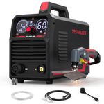 YESWELDER Plasma Cutter 65Amp Non-High Frequency Non-Touch Pilot Arc, Digital Display DC Inverter 110/220V Dual Voltage Blowback Plasma Cutting Machine CUT-65DS PRO