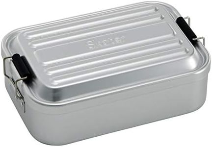 Skater AF10B-A Fluffy Aluminum Lunch Box, Large Capacity, 33.8 fl oz (1,000 ml), Men, Silver