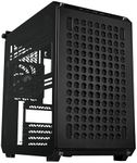 Cooler Master QUBE 500 Flatpack High Airflow Gaming ATX PC Mid-Tower, Customizable, Tempered Glass, Vertical GPU Mount, 365mm GPU Clearances, USB-C, Carrying Handle, Gem Mini