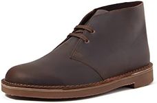 Clarks Men's Desert Boot Bushacre 3 Chukka, Dark Brown Lea, 10 US