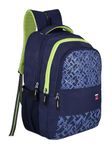 TUFFGEAR AZURE Light Weight Large School Bag Polyester 35 Litre Backpack with Rain cover (NAVY)