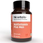 HealthKart hk vitals Multivitamin Plus Men (30 Tablets) | Daily Multivitamin for Men | For Energy, Stamina, Immunity, Gut, Heart, Bone & Muscle Health