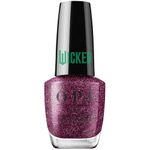 OPI x Wicked Let's Rejoicify Nail Lacquer – Limited Edition Collection Nail Polish, Bright Red with Gold Shimmer Nail Varnish, Salon Quality, 15ml