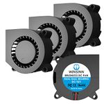 WINSINN 40mm Blower Fan 12V Dual Ball Bearing 4020 40x20mm Turbine Turbo Brushless for Cooling 3D Printer Extruder Hotend - High Speed (Pack of 4Pcs)