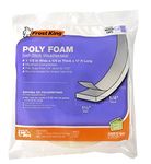 Frost King L344H Poly Foam Self-Stick Weather Seal Tape with Open Cell & Maximum Compression, White
