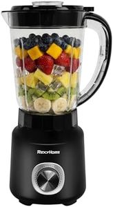 REXYHOME Blender, 700W Countertop Blenders for Kitchen, 50oz BPA-Free Jar, 3-Speed Blender for Smoothies, Shakes, Ice Crushing and Food Processing, 6-Point Stainless Steel Blade