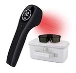 Red Light Therapy Device for Pain Relief, Joint and Muscle Pain Reliever, Infrared Light with 650nm and 808nm (2x808nm +12X650nm) (Black)