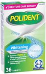 Polident Whitening Denture Cleaner Daily Cleanser for Partials/Dentures, 36 Pack