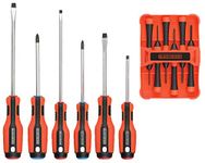 BLACK+DECKER BDHT65002 12 pc. Screwdriver Set Featuring 6 Precision Screwdrivers