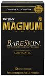 TROJAN Magnum BareSkin Lubricated Latex Condoms, 10 Count