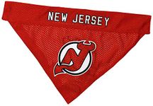 Pets First NHL NEW JERSEY DEVILS BANDANA for DOGS & CATS, Small/Medium. - Cute & Stylish Bandana! The Perfect HOCKEY FAN Scarf Bandana, great for Birthdays or any Party!