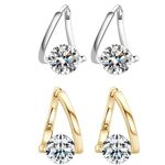 Halolux Lymphvity Germanium Earrings, Magnetic Earrings for Women, Lymphvity Magnetherapy Magnetic Germanium Earrings (Gold + Silver)